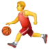 Homem jogando basquete