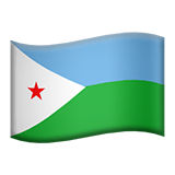 Flag: Djibouti on Apple