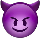 Smiling Face With Horns on Apple