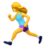 Woman Running on Apple