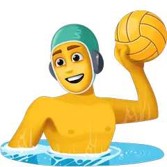 Man Playing Water Polo on Facebook