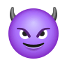 Smiling Face With Horns on Icons8