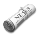 Rolled-Up Newspaper on LG