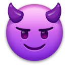 Smiling Face With Horns on LG