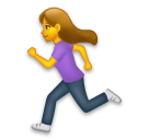 Woman Running on LG