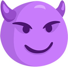 Smiling Face With Horns on Messenger