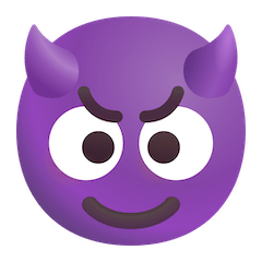 Smiling Face With Horns on Microsoft