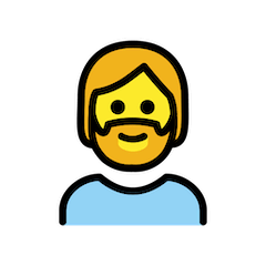 Person: Beard on Openmoji