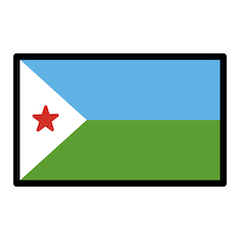 Flag: Djibouti on Openmoji