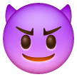 Smiling Face With Horns on Samsung