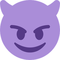 Smiling Face With Horns on Twitter