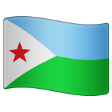 Flag: Djibouti on WhatsApp