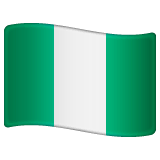 Bandeira da Nigéria on WhatsApp