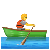 Person Rowing Boat on WhatsApp