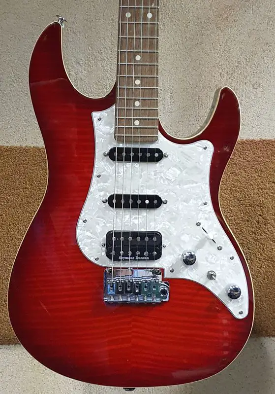 Fujigen Odyssey Red Burst. Photo by Guitar Gallery on Flickr.