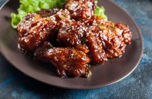 BBQ Korean chicken wings. Indulge in the perfect blend of spicy and savory with our BBQ Korean chicken wings. Try this must-try recipe today and add some heat to your dinner table.#korean #dinner #appetizers #wings