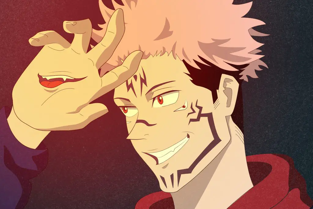 Illustration of the main character of Jujutsu Kaisen.