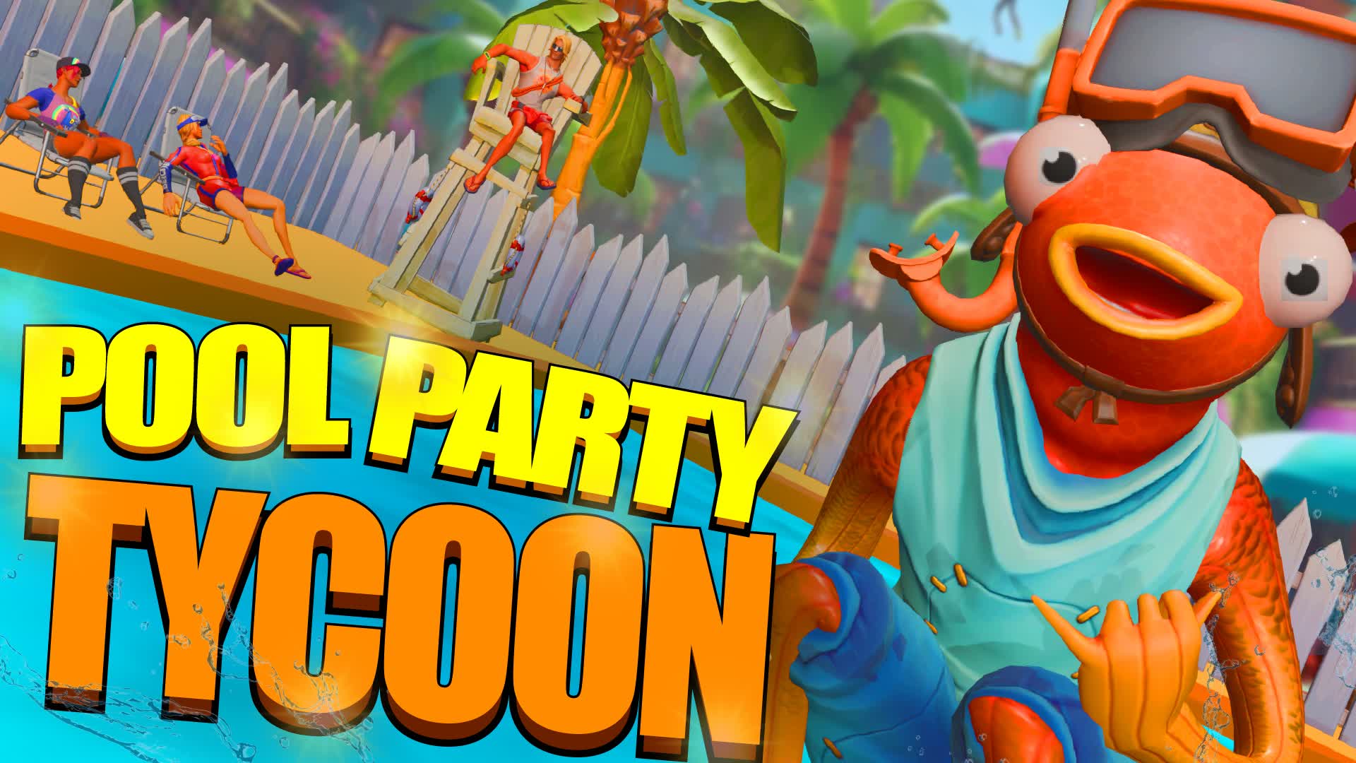 POOL PARTY TYCOON🌊 1873-5630-3384 by barnyard - Fortnite Creative Map ...