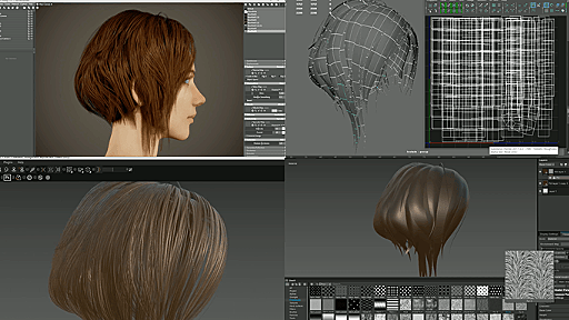 早くて簡単!!サブスタンスペインターを使って板ポリなのにリアルな髪の毛のテクスチャーを作るチュートリアル動画です。｜3DCG最新情報サイト MODELING HAPPY