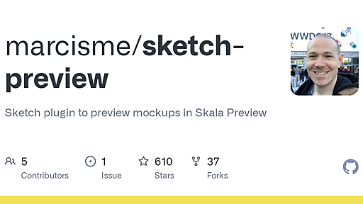 GitHub - marcisme/sketch-preview: Sketch plugin to preview mockups in Skala Preview