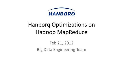 Hanborq Optimizations on Hadoop MapReduce