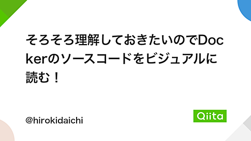 そろそろ理解しておきたいのでDockerのソースコードをビジュアルに読む！ - Qiita