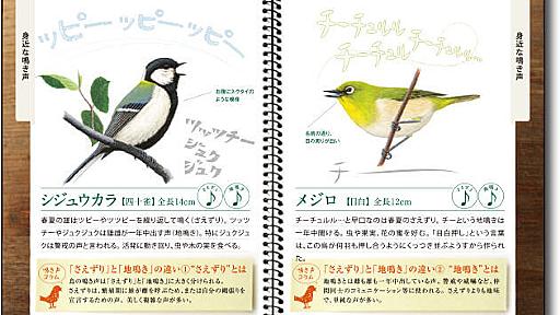 鳥の声を集めたノート、日本野鳥の会が無料配布　鳴き声はYouTubeでも公開 - はてなニュース