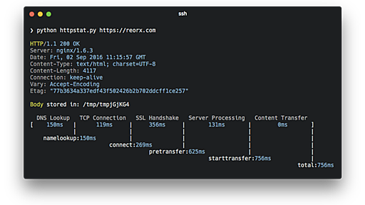 最近、httpstat なるものが流行っているらしい - tellme.tokyo