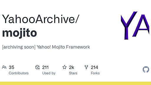 GitHub - YahooArchive/mojito: [archiving soon] Yahoo! Mojito Framework