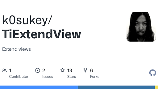 GitHub - k0sukey/TiExtendView: Extend views