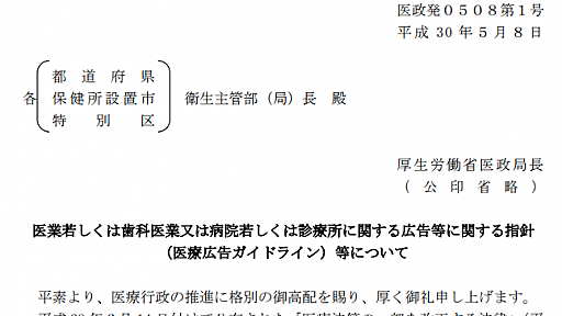 悪質なSEOが新医療広告ガイドラインの抜け道になる問題 - web > SEO