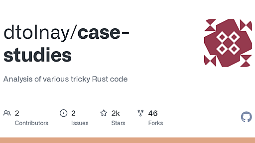 GitHub - dtolnay/case-studies: Analysis of various tricky Rust code