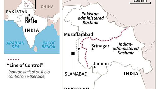 インド、パキスタン領内で過激派空爆と発表