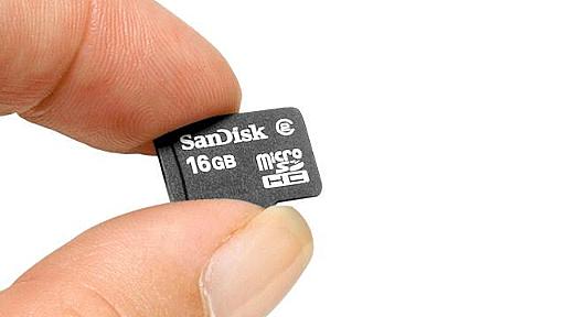 サンディスク、16GバイトのmicroSDHCを発売