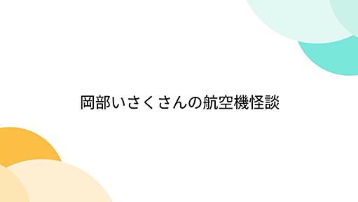 岡部いさくさんの航空機怪談