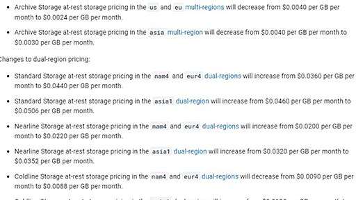 GCPが一部サービスの料金を改定、値上げも値下げも　10月から