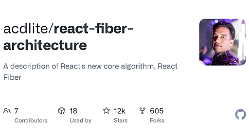 GitHub - acdlite/react-fiber-architecture: A description of React's new core algorithm, React Fiber