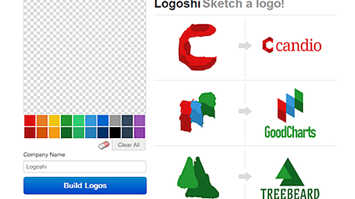 適当に描いた手書きスケッチから本格的なロゴを製作してくれる『Logoshi』