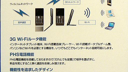 Wi-Fiルーター内蔵、腕時計型、超小型――ウィルコムが提案する“次のPHS”