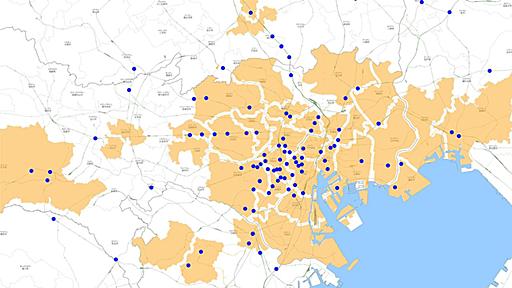 街ランキング全部のせ地図（首都圏版）を作った