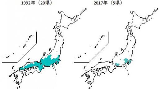 日本の貧困化が一目で分かる地図が話題に！年収500万円以上、20年で半分以下の地域に激減！ | 情報速報ドットコム