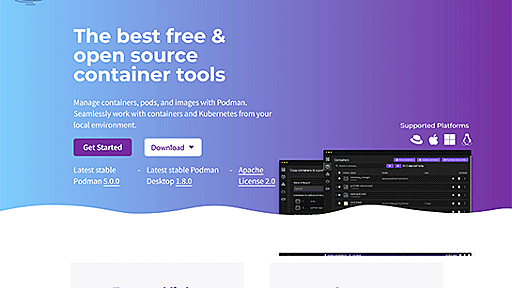 Docker互換のコンテナエンジン「Podman 5.0」正式リリース。Macでの安定性や性能が大幅に向上