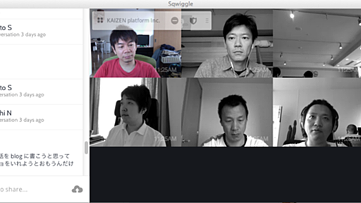 Sqwiggle が良いという話、またはリモートでアジャイル開発をどう進めるか - naoyaのはてなダイアリー