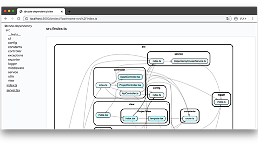 GitHub - Himenon/code-dependency: A work efficiency tool for visualizing code dependencies on a browser.