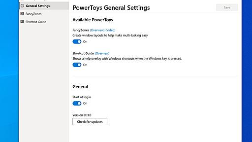 「PowerToys」がWindows 10向けにオープンソースで復活 ～プレビュー版が初めて公開／「FancyZones」と「Windows key shortcut guide」の2つが利用可能