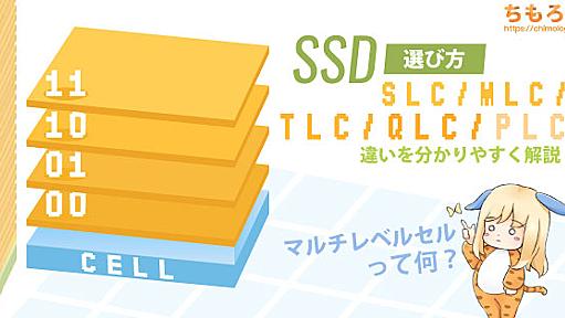 SSDの選び方：SLC、MLC、TLC、QLC、PLCの違いを解説