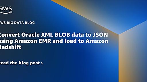 Convert Oracle XML BLOB data using Amazon EMR and load to Amazon Redshift | Amazon Web Services