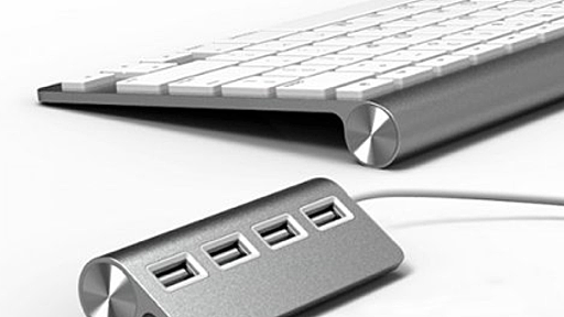 まるでApple純正品のようなUSBハブ「Satechi Premium 4 Port Aluminum USB Hub」 - ネタフル