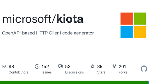 GitHub - microsoft/kiota: OpenAPI based HTTP Client code generator