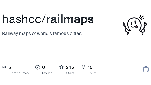 GitHub - hashcc/railmaps: Railway maps of world's famous cities.